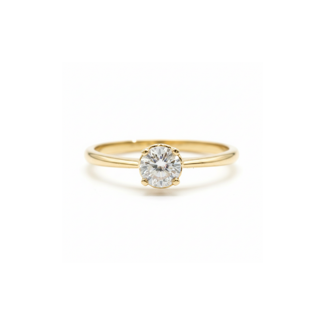 Anello solitario Recarlo Sunset Gold