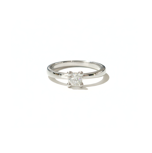ANELLO DAMIANI SOLITARIO DIAMANTE TAGLIO BRILLANTE CT.0.25 COLORE H PURO IF