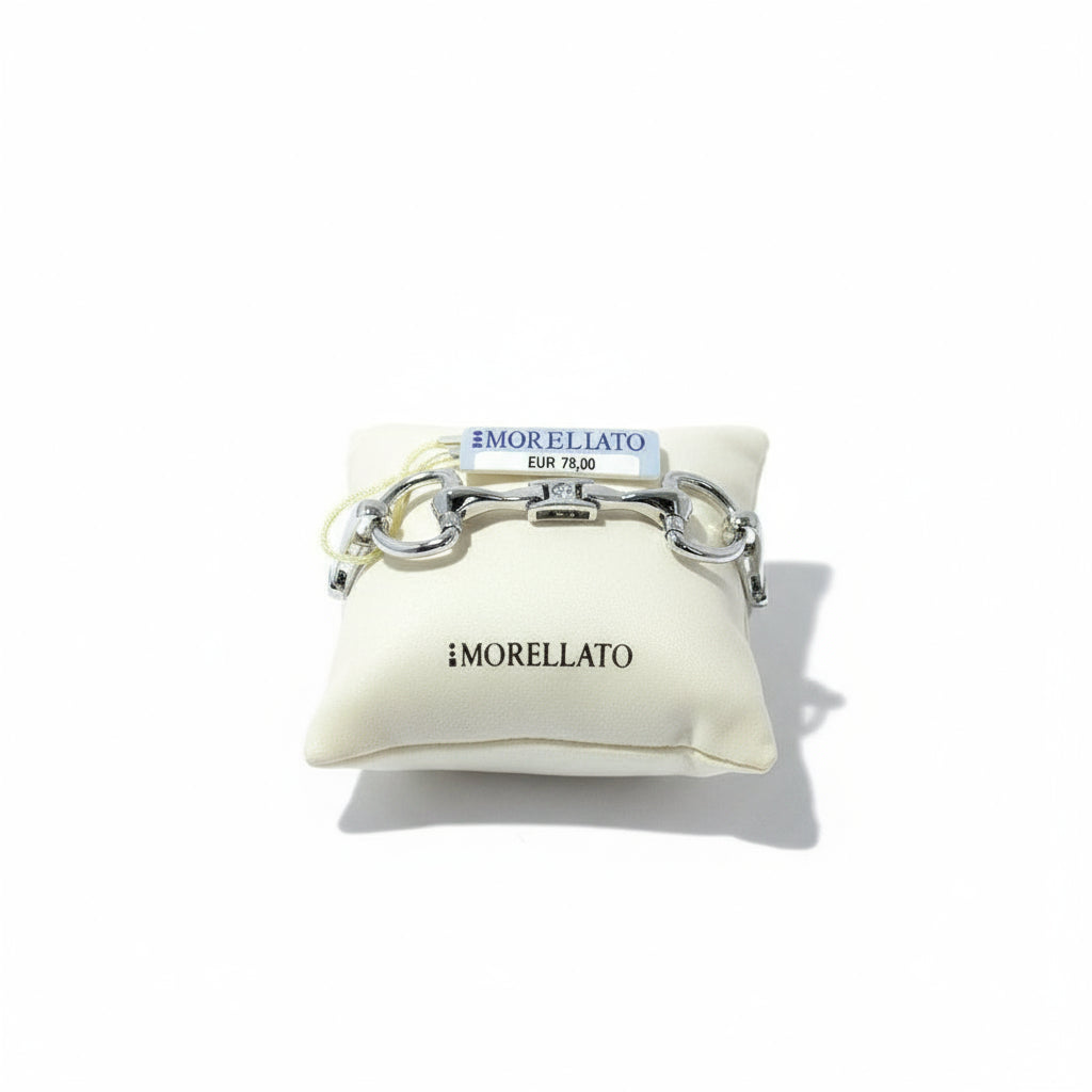 Bracciale Morellato caucciù e acciaio con cristallo