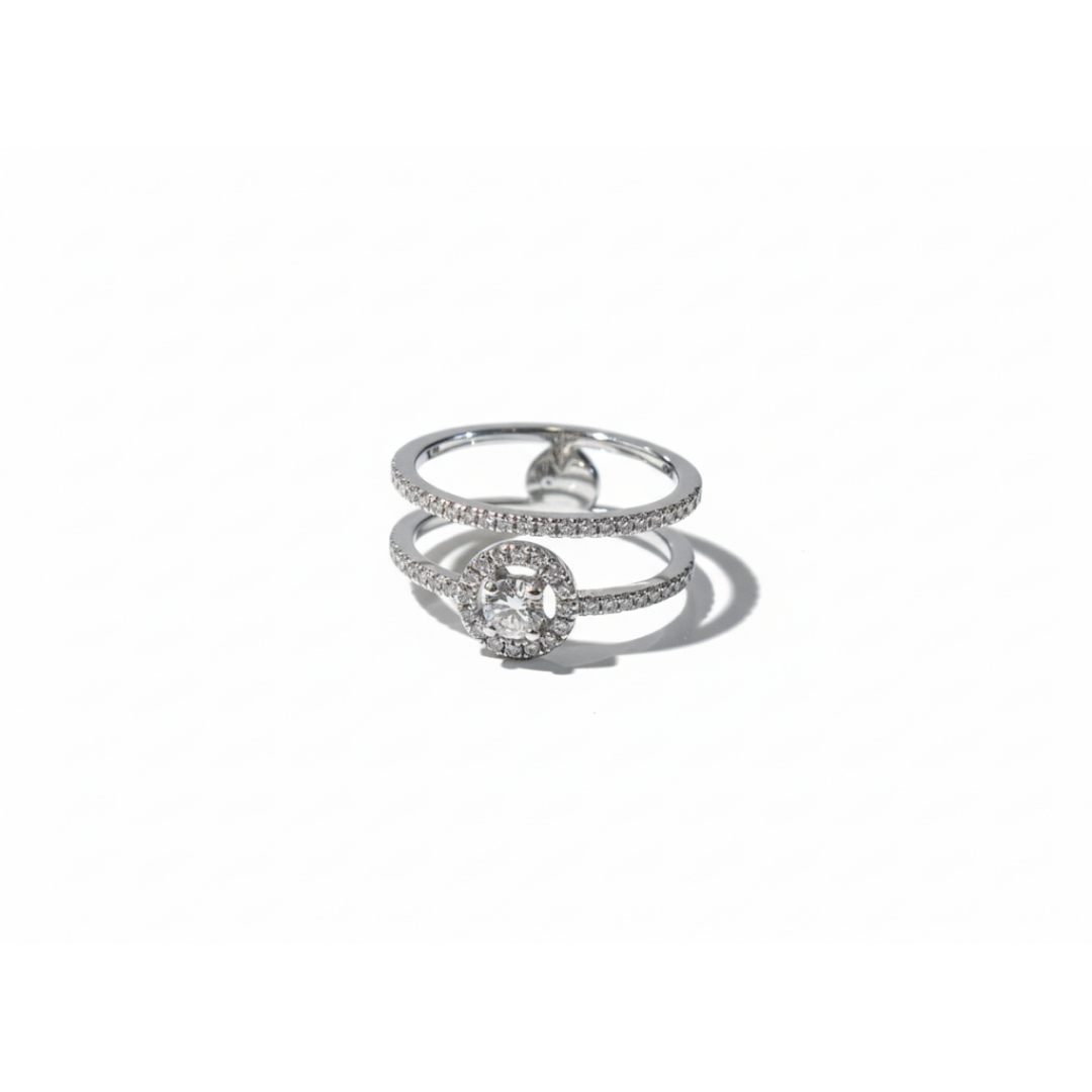 Anello Recarlo Solitario Sissi Ct.0,40