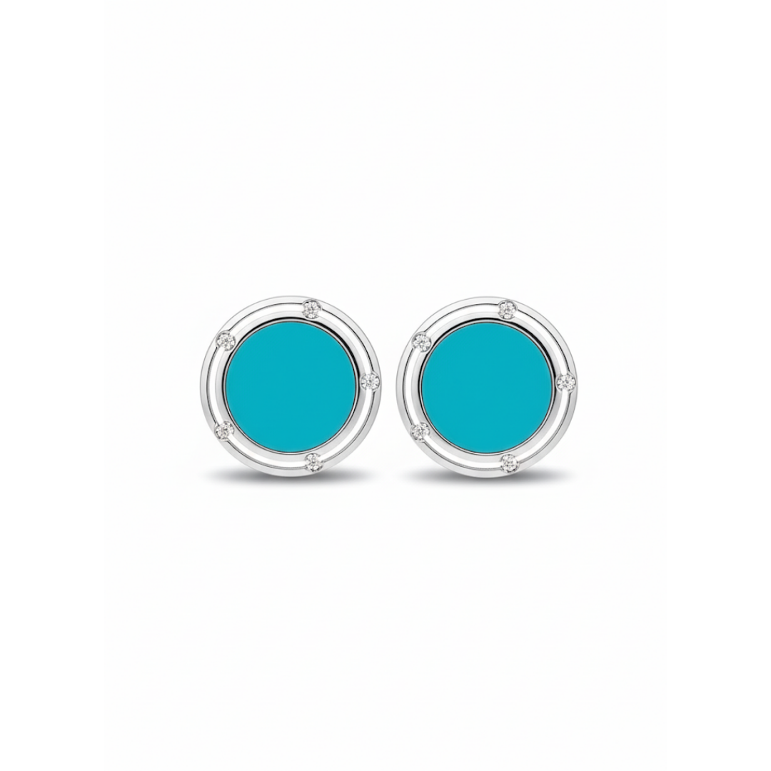 Orecchini Damiani collez.D.SIDE con turchese e diamanti