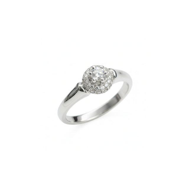ANELLO DAMIANI SOLITARIO DIAMANTE TAGLIO BRILLANTE CT.0.47H