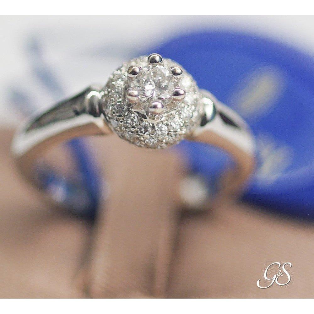 ANELLO DAMIANI SOLITARIO DIAMANTE TAGLIO BRILLANTE CT.0.47H