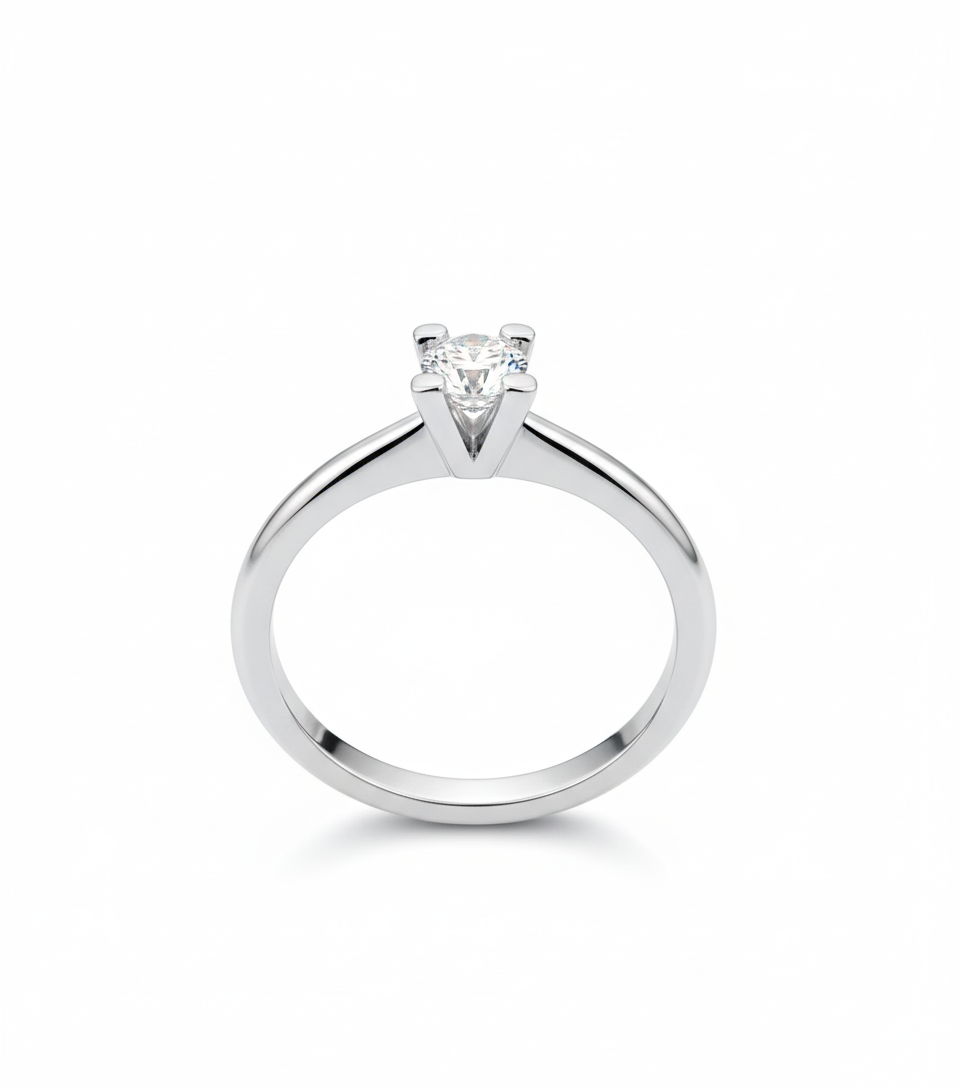 ANELLO DAMIANI SOLITARIO DIAMANTE TAGLIO BRILLANTE CT.0.23 H