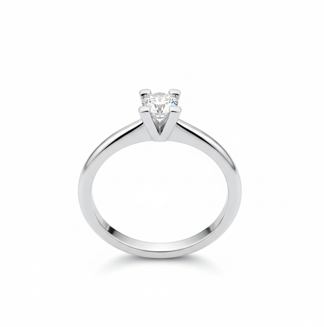 ANELLO DAMIANI SOLITARIO DIAMANTE TAGLIO BRILLANTE CT.0.23 H