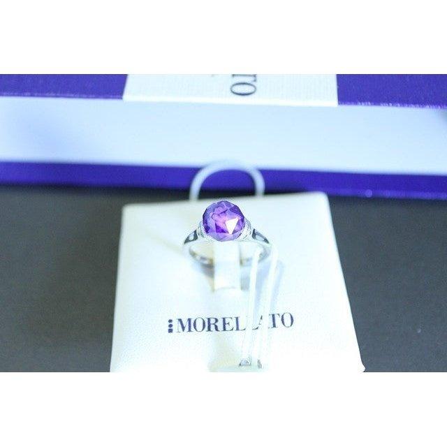 Anello Morellato in acciaio con zircone viola