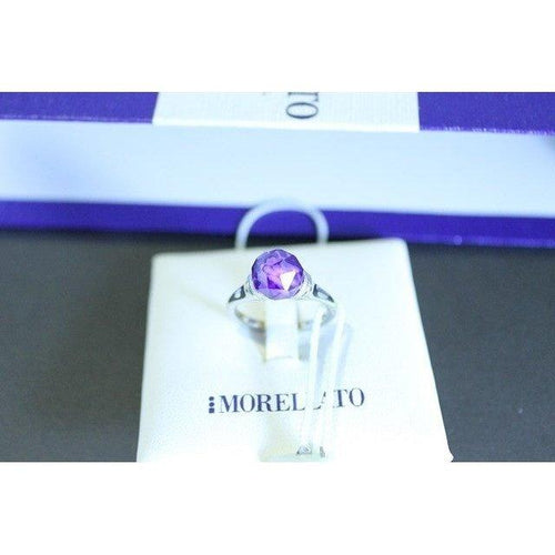 Anello Morellato in acciaio con zircone viola