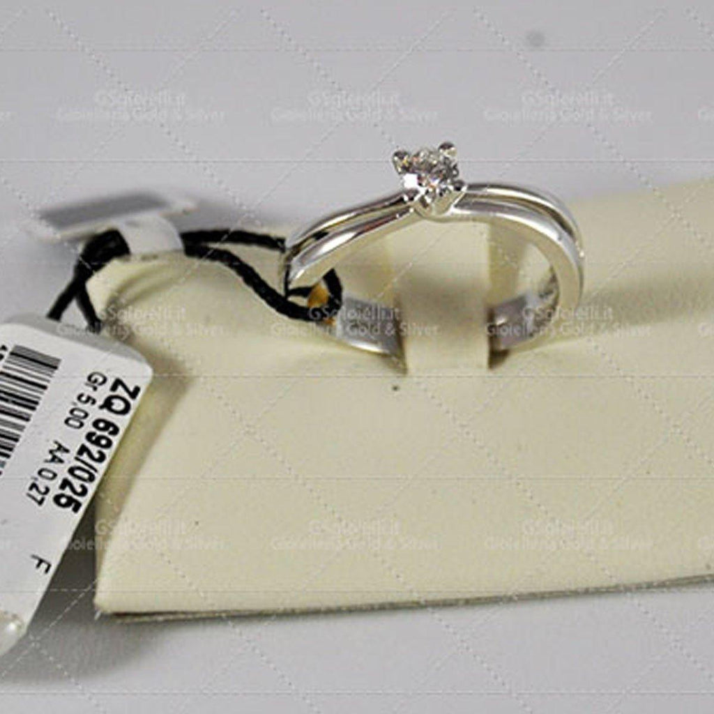 Anello Recarlo SOLITARIO 0,27 colore GF ZQ892/025