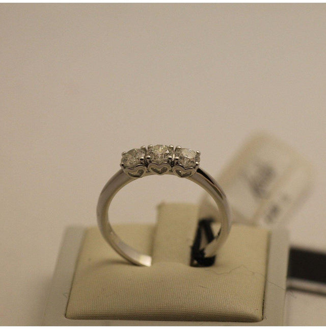 Anello Trilogy Recarlo Collez. Anniversary Xb733/075 In Oro Bianco e Diamanti Kt.0,75 Colore D Si.