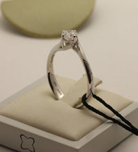 Anello solitario Recarlo collez. Anniversary in oro bianco e diamanti ct.0,35  colore F si xd195/030