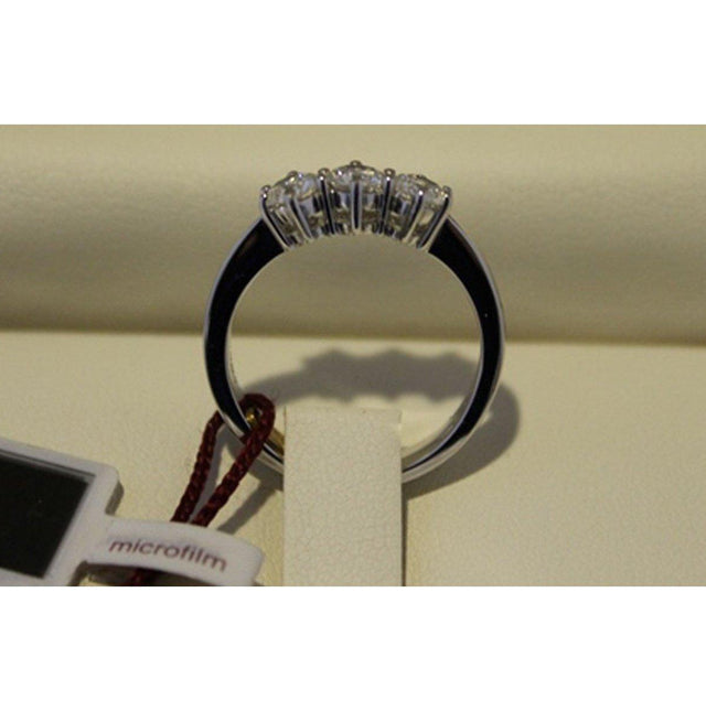 Anello trilogy RECARLO in oro bianco e diamanti 0,80 ct.  ref.ZQ190080