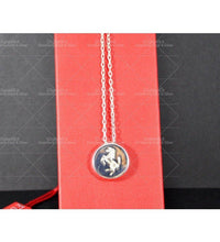 COLLANA FERRARI COLLEZIONE UOMO REALIZZATA IN ARGENTO 925.