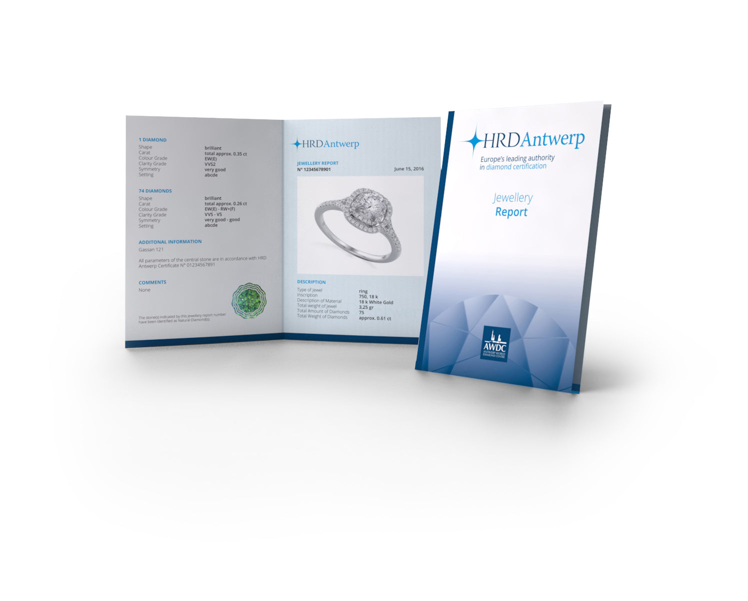 Anello HRD AMIN LUXURY zaffiro e diamanti