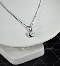 Collana Damiani diamante taglio brillante ct.0.21 colore H if, oro bianco