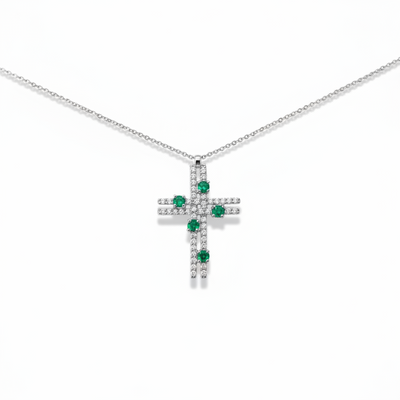 Collana Bliss Con Smeraldi Collezione Via Lattea