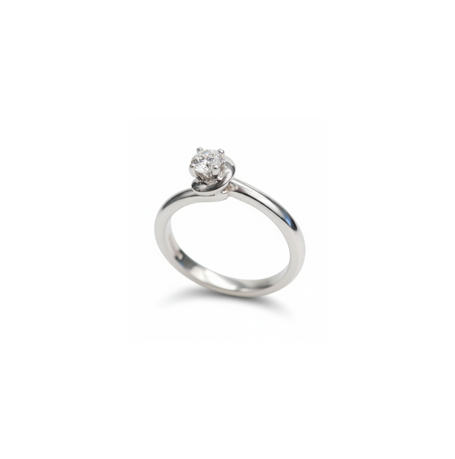 ANELLO DAMIANI SOLITARIO DIAMANTE TAGLIO BRILLANTE CT.0.30 H IF