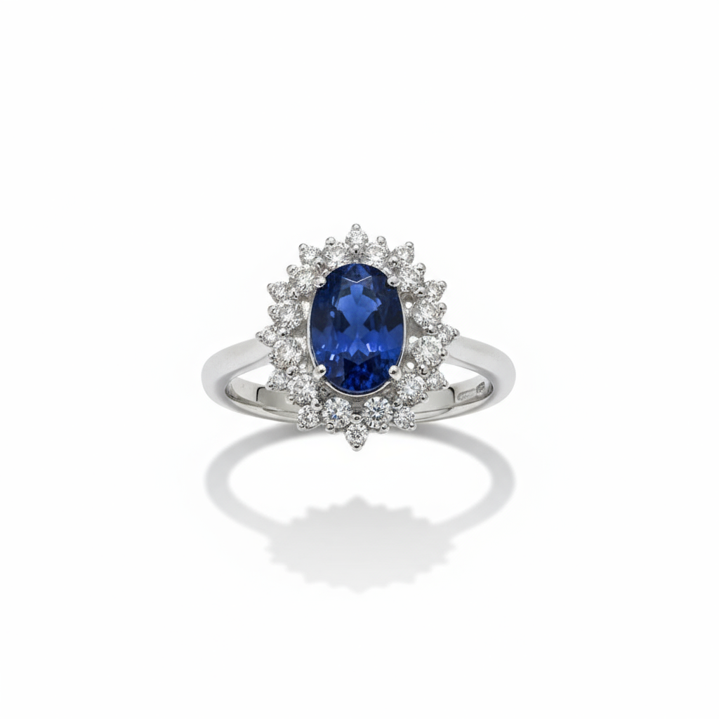 Anello Doppiogiro Recarlo Anniversary Gems Zaffiro Blu