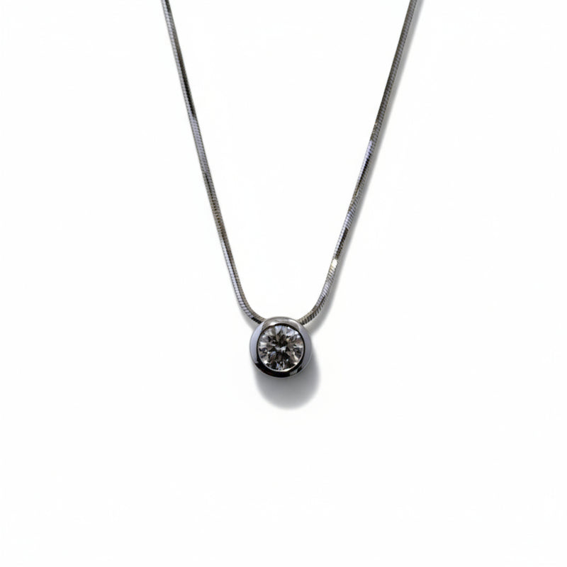 Collana Recarlo In Oro Bianco Con Diamante