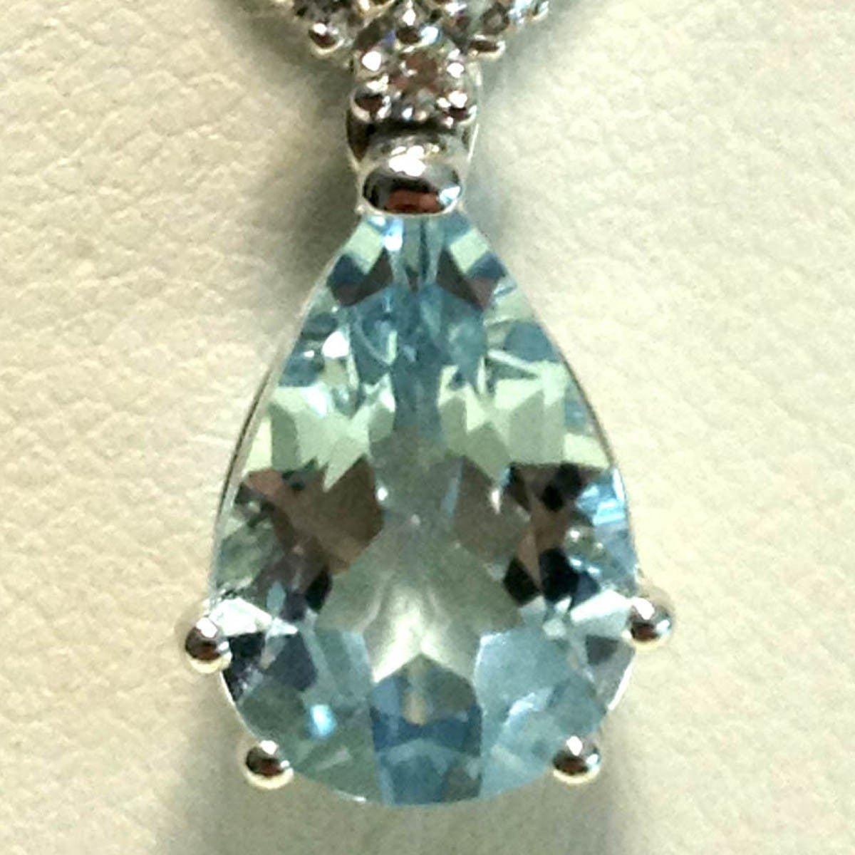 Girocollo Recarlo con acqua marina e diamanti