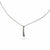Girocollo Recarlo in oro bianco con diamante ct.0,23 e 0,11