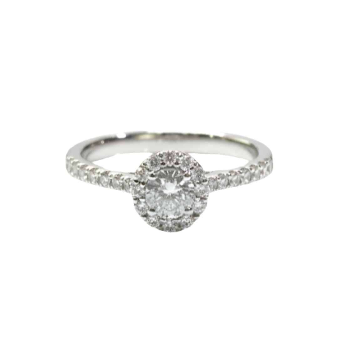 Anello Recarlo Solitario Collezione Halo
