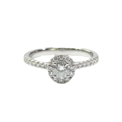 Anello Recarlo Solitario Collezione Halo