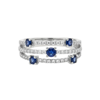 Anello Bliss Con Zaffiri Collezione Via Lattea