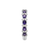 Anello Bliss Oro Bianco 18kt Con Zaffiri