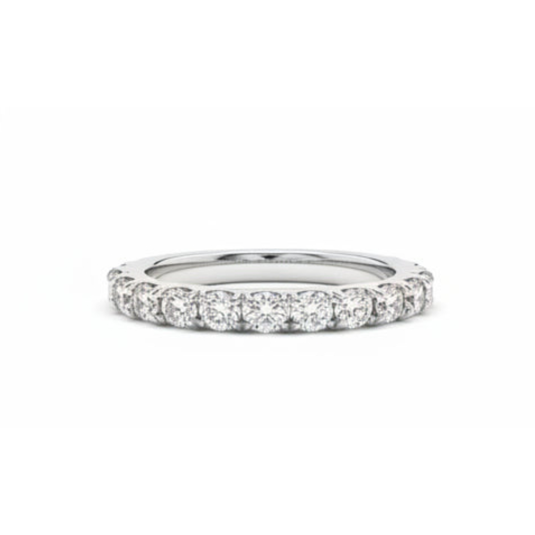 Anello Hrd Veretta Giro in Oro Bianco 18kt e Diamanti