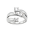 Anello Recarlo Eternity Oro Bianco 18kt E Diamanti