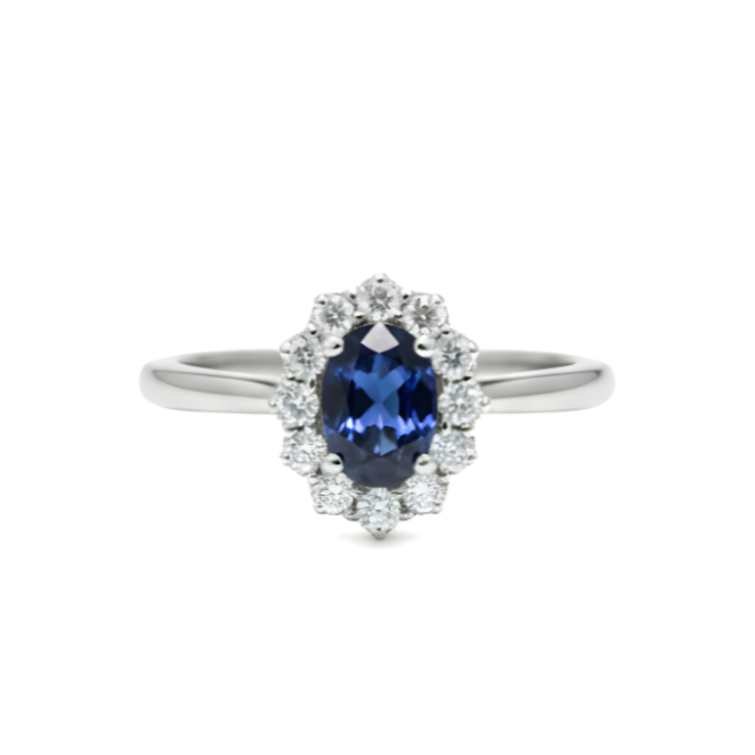 Anello Recarlo Anniversary Gems Zaffiro Blu