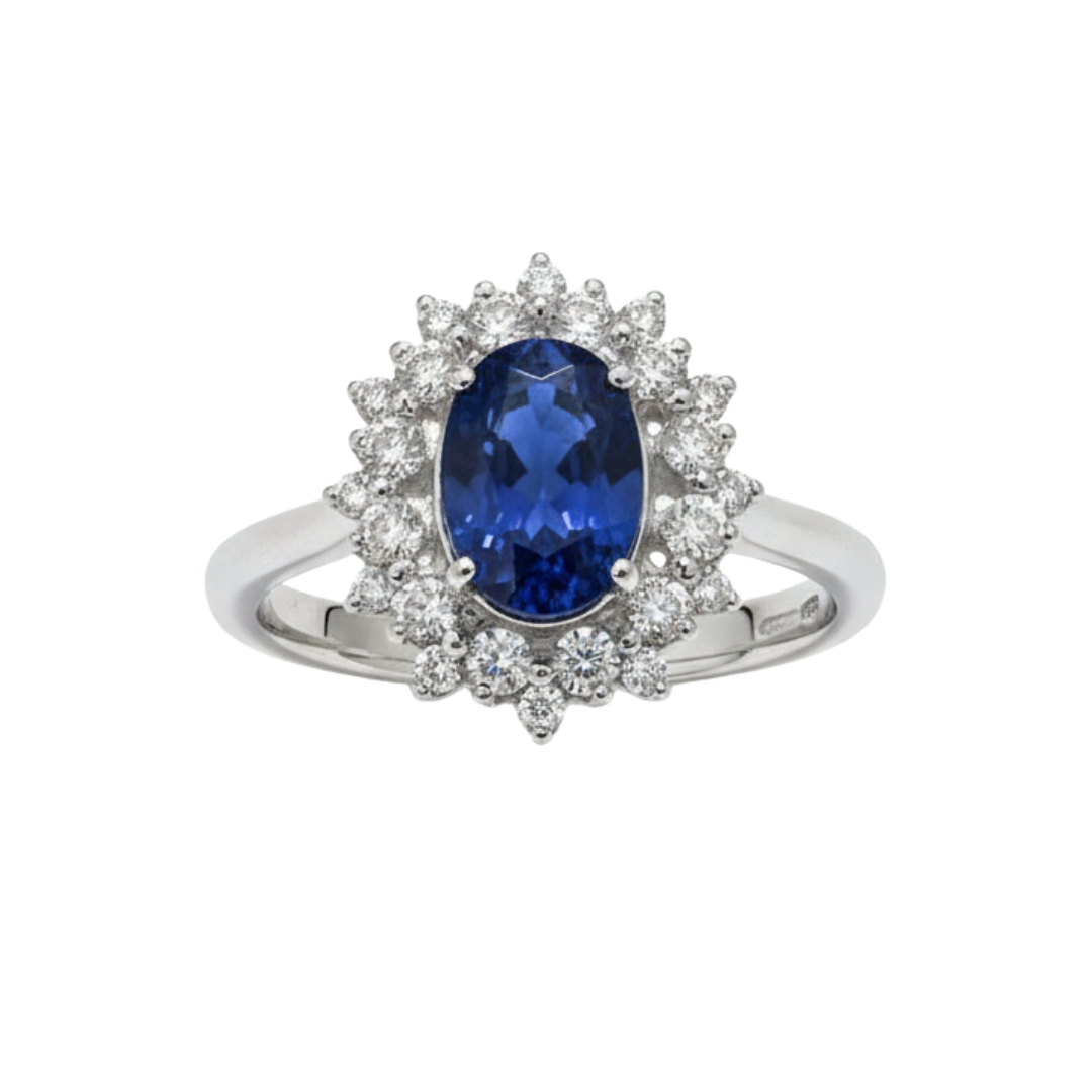 Anello Doppiogiro Recarlo Anniversary Gems Zaffiro Blu