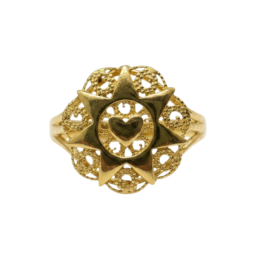 Anello La Presentosa 9kt Oro Giallo