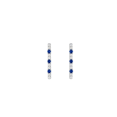Orecchini Cerchio Bliss Collezione Via Lattea Con Zaffiri