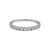 Anello Veretta Mezzo Giro Recarlo Oro Bianco 18kt Diamanti