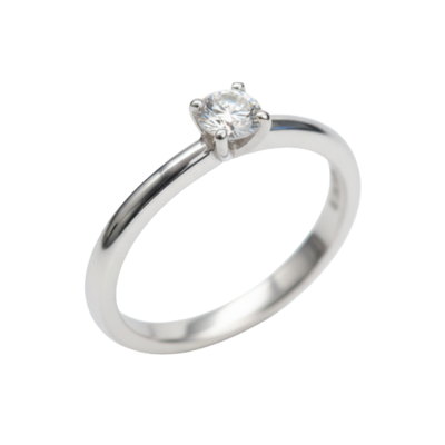 Anello Damiani Solitario Diamante Taglio Brillante Ct.0.35 H