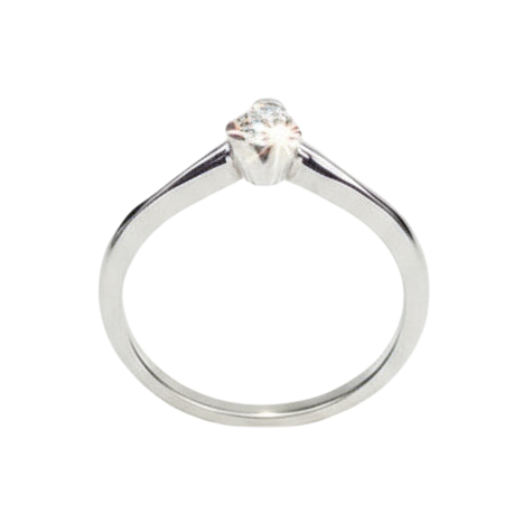 Anello Damiani Solitario Diamante Taglio Brillante Ct.0.16 H