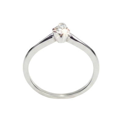 Anello Damiani Solitario Diamante Taglio Brillante Ct.0.16 H