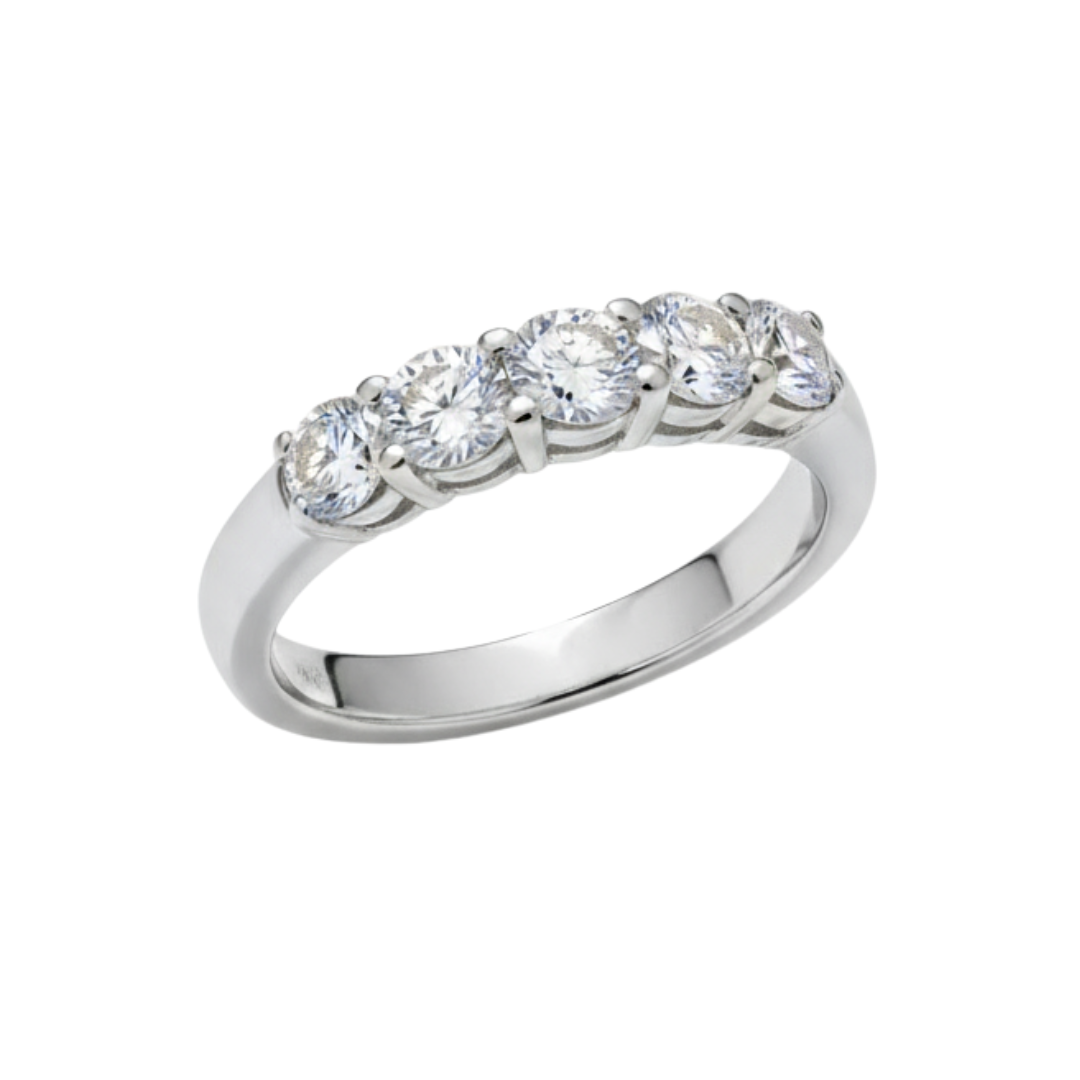 Anello Damiani Veretta Ct.040 Colore H Puro If Oro Gr.4.16