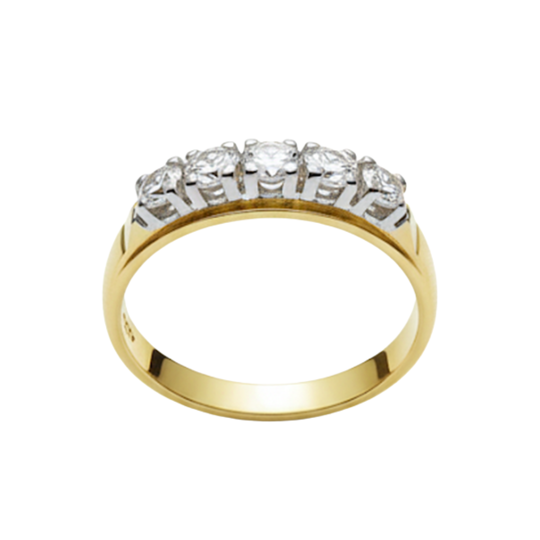 Anello Veretta Damiani Diamanti Taglio Brillante Ct.0.40 Colore H Puro If
