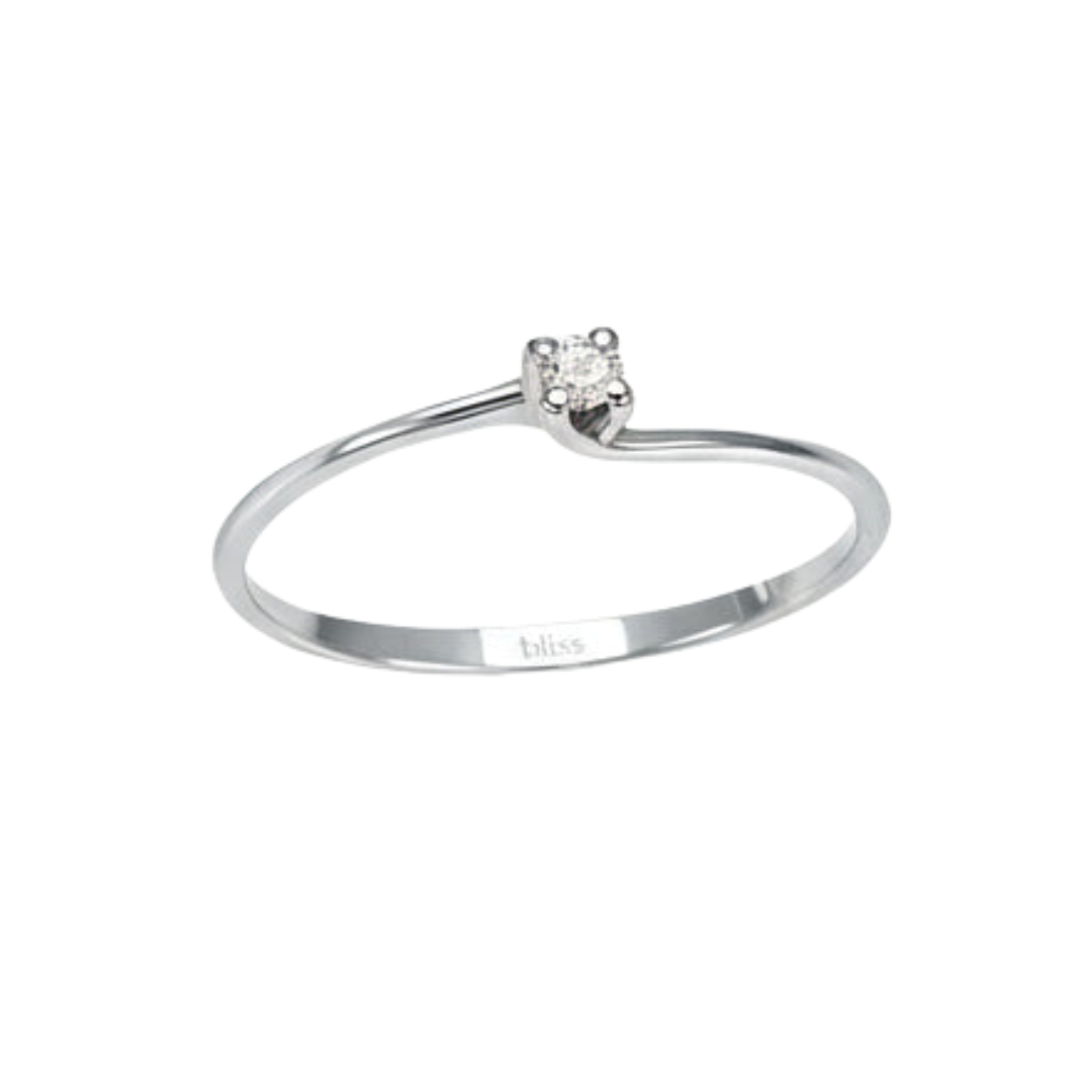 Anello Bliss Solitario Giada