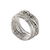 Anello Filodellavita 13 Fili In Argento E Diamanti Black