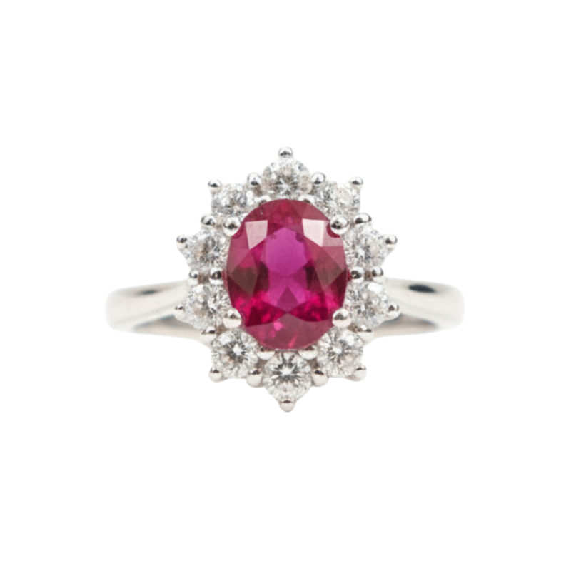 Anello Salvini Rubino E Diamanti