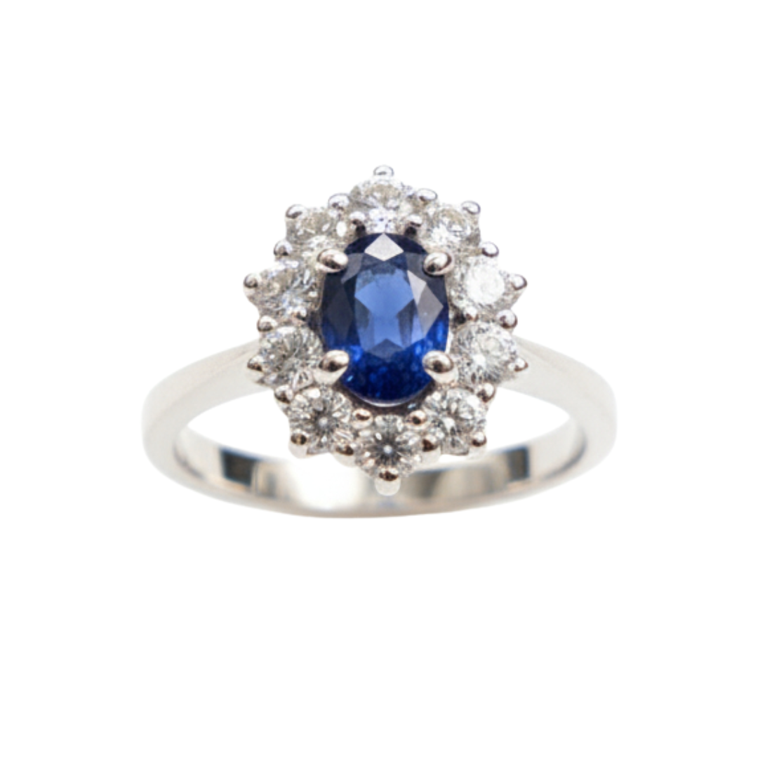 Anello Salvini Zaffiro E Diamanti