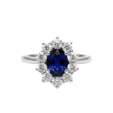Anello Hrd Amin Luxury Zaffiro E Diamanti