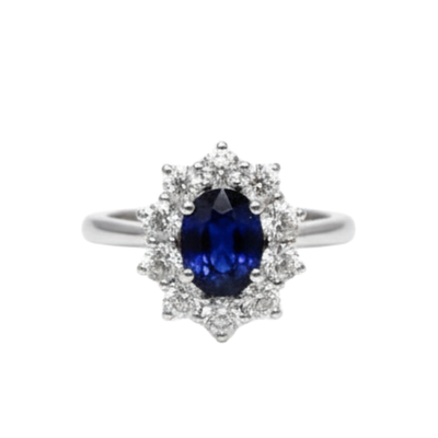 Anello Hrd Amin Luxury Zaffiro E Diamanti
