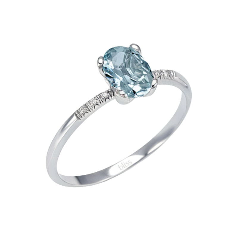 Anello Bliss Collezione Celine In Oro Bianco