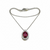 Collana Recarlo Oro Bianco 18Kt Rubino 1.50 e Diamanti 0.27