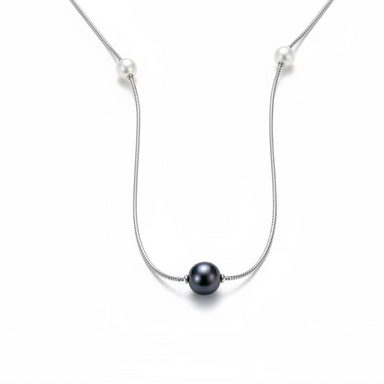 Collana Damiani Oro Bianco 18kt e Perle 1,05 metri