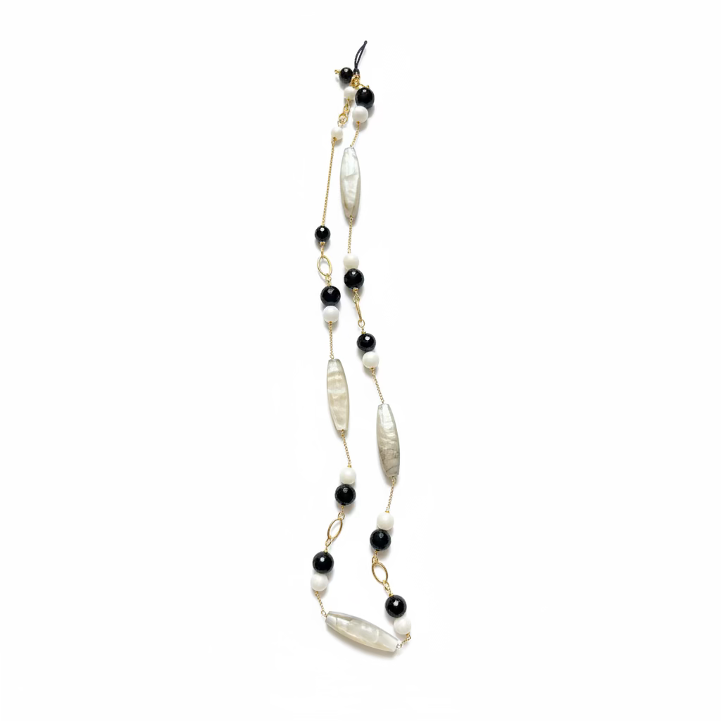 Collana Caravaggio Oro Giallo 18kt e Pietre dure